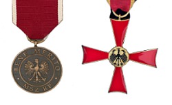 Bundesverdienstkreuz und Bene Merito Medaille